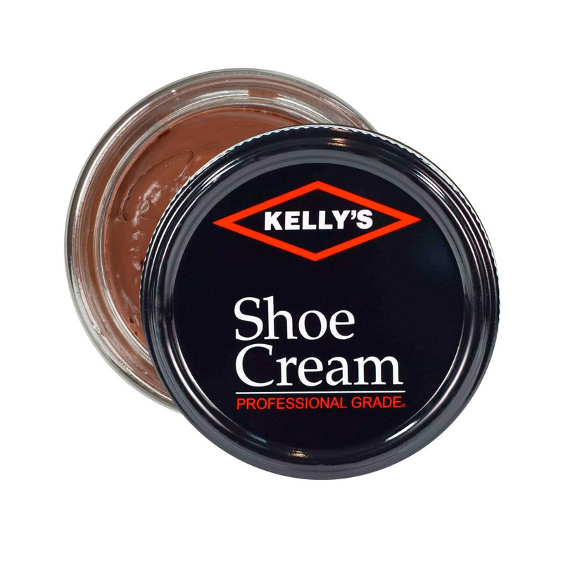 KELLYS Kelly's Medium Brown Shoe Polish 1.5 oz - Professional Leather Shoe Cream - Image 2
